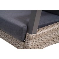 Loungesessel TREVISO MOUNTAIN – verstellbarer Gartensessel in Taupe