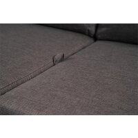 3er Loungesofa TREVISO MOUNTAIN – verstellbare Gartenbank in Taupe