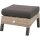 Loungehocker TREVISO MOUNTAIN – bequemer Gartenhocker in Taupe
