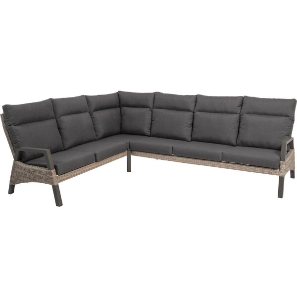 Eck-Lounge-Set TREVISO MOUNTAIN – moderne Polyrattan Gartenlounge