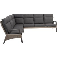 Eck-Lounge-Set TREVISO MOUNTAIN – moderne Polyrattan Gartenlounge