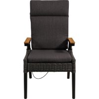 Diningsessel TREVISO MOUNTAIN – verstellbarer Polyrattan Gartensessel