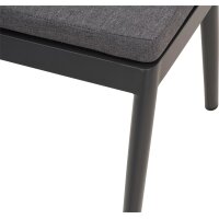 Loungehocker FLORENCE FORTE – Polyrattan Gartenhocker mit Sitzpolster
