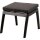 Loungehocker FLORENCE FORTE – Polyrattan Gartenhocker mit Sitzpolster