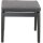 Loungehocker FLORENCE FORTE – Polyrattan Gartenhocker mit Sitzpolster