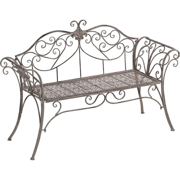 Gartenbank ADORABLE VIVA LA VIDA – Vintage Metallbank grau