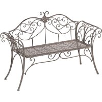 Gartenbank ADORABLE VIVA LA VIDA – Vintage Metallbank grau