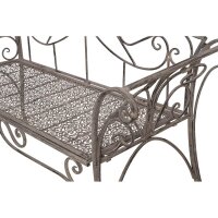Gartenbank ADORABLE VIVA LA VIDA – Vintage Metallbank grau