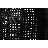 Laterne MACY BLACK mit Ständer Bambus Ø32x66cm inkl. Glas