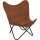 Butterfly Chair Leder braun – Schmetterlingsstuhl Retro Sessel