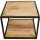 Beistelltisch JACK Mangoholz mit Stahlrahmen 50x50x40 cm Industrial