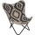 Schmetterlingsstuhl BRENT Butterfly Chair Filz beige-schwarz Gartenstuhl