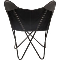 Schmetterlingsstuhl BUFFALO BLACK Butterfly Chair Leder schwarz
