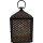 Laterne KIRA groß Metall schwarz gold rechteckig 30x16x50cm