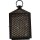 Laterne KIRA groß Metall schwarz gold rechteckig 30x16x50cm