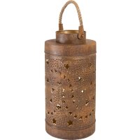 Laterne WAVE BROWN ANTIK Metall zylindrisch...