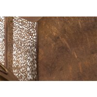 2er Laternenset BIRDHOUSE BROWN Metall Antikbraun Gold Hausstil