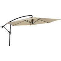 Ampelschirm GEMINI ECRU Ø 300 cm – rund,...