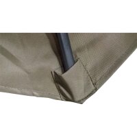 Ampelschirm GEMINI ECRU Ø 300 cm – rund, inkl. Kreuzfuß, ecru