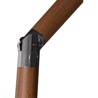 Sonnenschirm LIBRA GREY WOODLOOK 3m – Eleganter Sonnenschutz mit Holzoptik