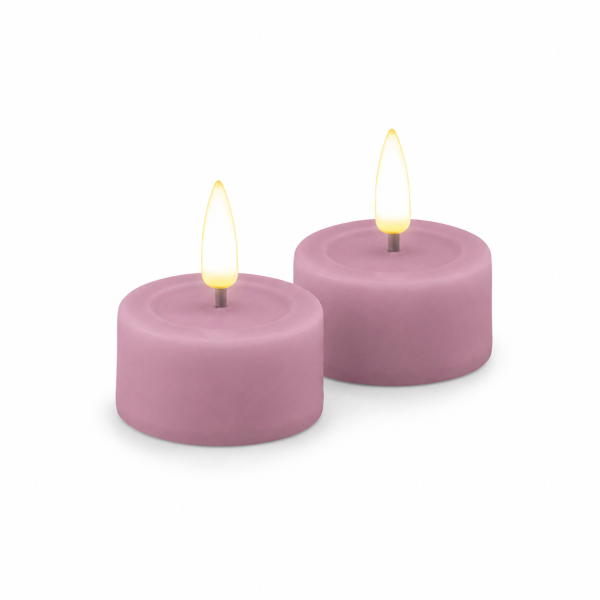 LED Teelichter Lavendel 2er-SET