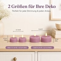 LED Teelichter Lavendel 2er-SET