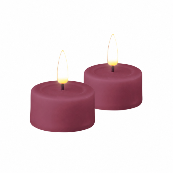 LED Teelichter Magenta 2er-SET