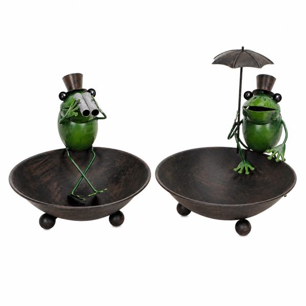 Vogelbad Frosch Fritz + Flori