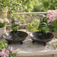 Vogelbad Frosch Fritz + Flori