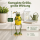 Frosch Figur Metall Kantenhocker mit Regenschirm – Gelber Mantel