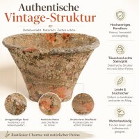 Harztopf in verwitterter Steinoptik – Dekorativer Pflanztopf für Innen & Außen