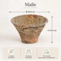 Harztopf in verwitterter Steinoptik – Dekorativer Pflanztopf für Innen & Außen