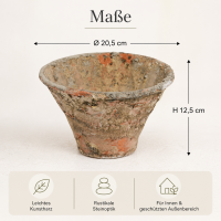 Harztopf in verwitterter Steinoptik – Dekorativer Pflanztopf für Innen & Außen