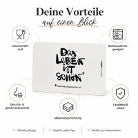 Frühstücksbrettchen aus Resopal - Das Leben ist Schön