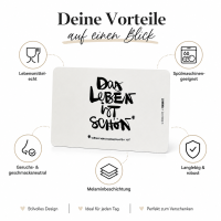 Frühstücksbrettchen aus Resopal - Das Leben ist Schön