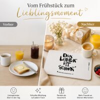 Frühstücksbrettchen aus Resopal - Das Leben ist Schön