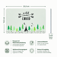 Frühstücksbrettchen aus Resopal - Wild Child