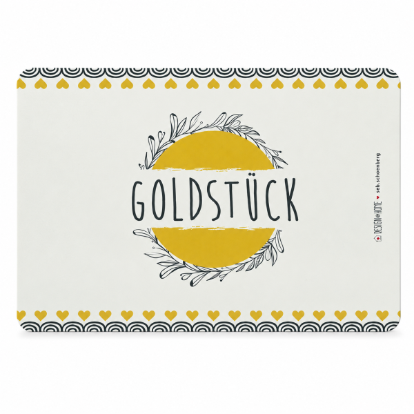 Frühstücksbrettchen aus Resopal - Goldstück