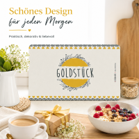 Frühstücksbrettchen aus Resopal - Goldstück
