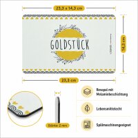 Frühstücksbrettchen aus Resopal - Goldstück