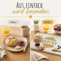 Frühstücksbrettchen aus Resopal - Goldstück