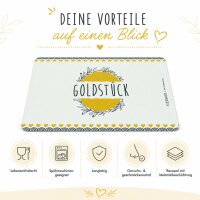 Frühstücksbrettchen aus Resopal - Goldstück