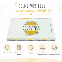 Frühstücksbrettchen aus Resopal - Goldstück
