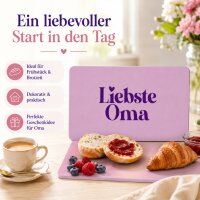 Frühstücksbrettchen aus Resopal - Liebste Oma