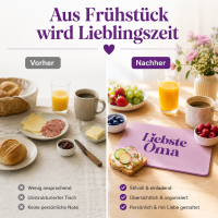 Frühstücksbrettchen aus Resopal - Liebste Oma