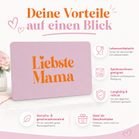 Frühstücksbrettchen aus Resopal - Liebste Mama