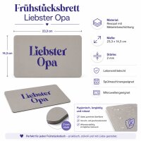 Frühstücksbrettchen aus Resopal - Liebster Opa