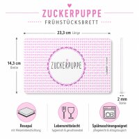 Frühstücksbrettchen aus Resopal - Zuckerpuppe