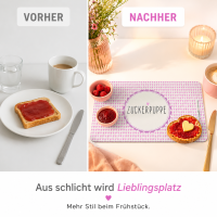 Frühstücksbrettchen aus Resopal - Zuckerpuppe