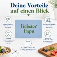 Frühstücksbrettchen aus Resopal - Liebster Papa